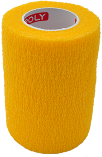 Image de Bandage élastique autoadhésif 7,5 cm - Jaune