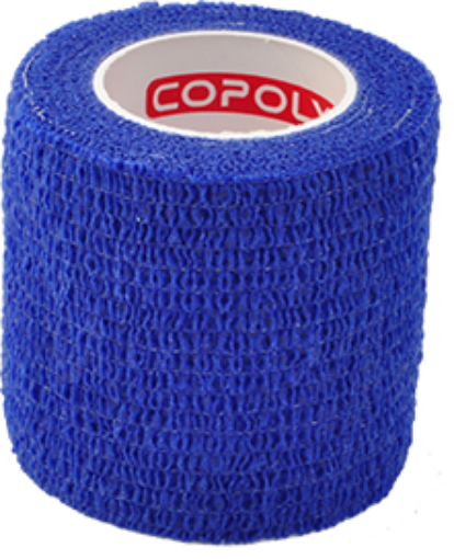 Image de Bandage élastique autoadhésif 5 cm - Bleu