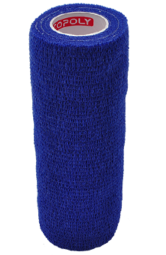 Image de Bandage élastique autoadhésif 15 cm - Bleu