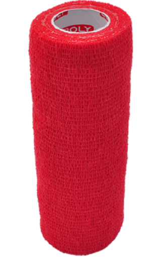 Image de Bandage élastique autoadhésif 15 cm - Rouge