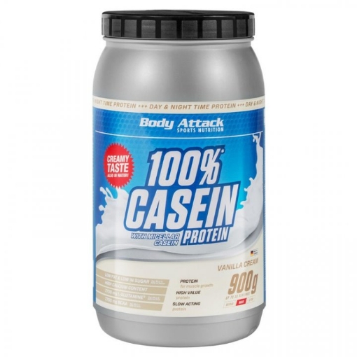 Image de PROTÉINE DE CASÉINE 100 % - 900G VANILLE BODY ATTACK