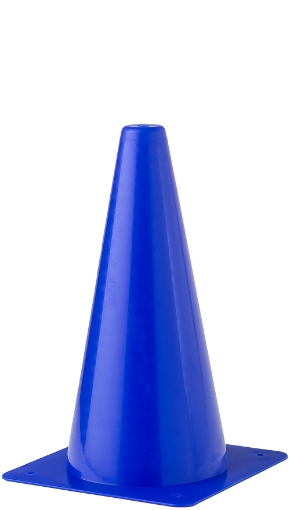 Image de Cône d'entraînement en plastique 30cm - Bleu - Teamsport