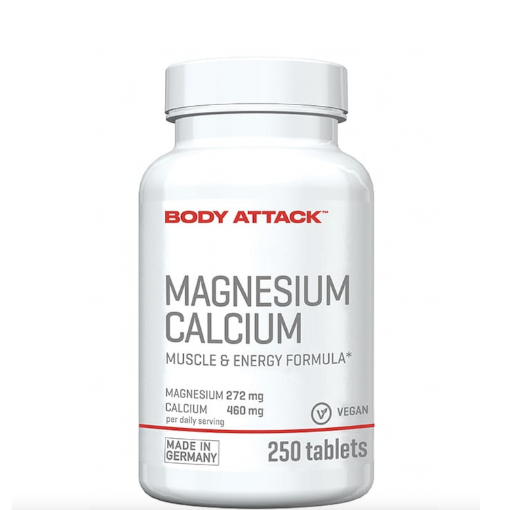 Image de Magnésium + Calcium - 250 comprimés Body Attack