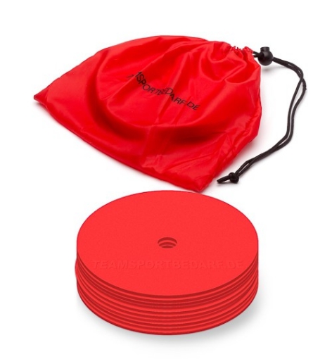 Image de Ensemble de 10 marqueurs plats rouges - Teamsport