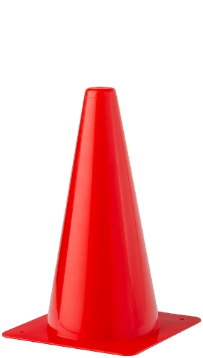 Image de Cône d'Entraînement en Plastique 30cm - Rouge - Teamsport