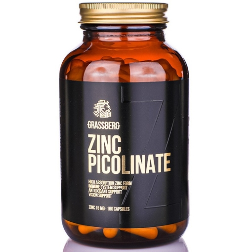 Image de Grassberg Picolinate de Zinc - 180 capsules