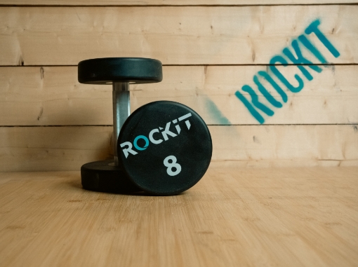 Image de Ensemble de 2 haltères rondes de 8 kg - ROCKIT