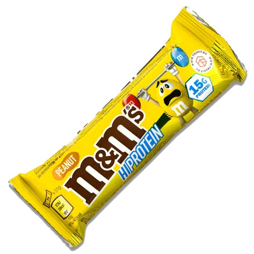 Image de Barre Protéinée M&M'S Cacahuète 52g - Cacahuètes