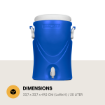 Image de BOUTEILLE D'HYDRATATION STEAMY 5 GALLONS 20L BLEU