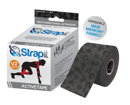 Image de DYNAMIC ACTIVETAPE 7,5CM x 5M  - NOIR/NOIR