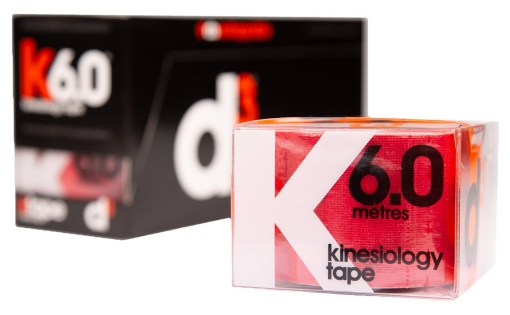 Image de K6.0 Bande Kinésiologique Rouge 5cm x 6m - d3Tape