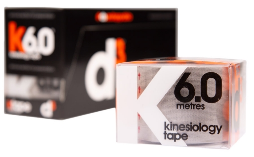 Image de K6.0 Bande Kinésiologique Argentée 5cm x 6m - d3Tape