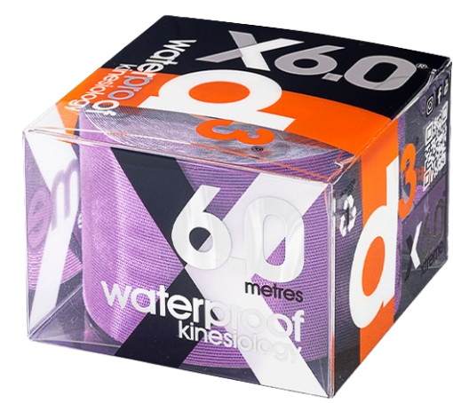 Image de X6.0 Bande Kinésiologique Xtreme Violette 5cm x 6m - d3Tape