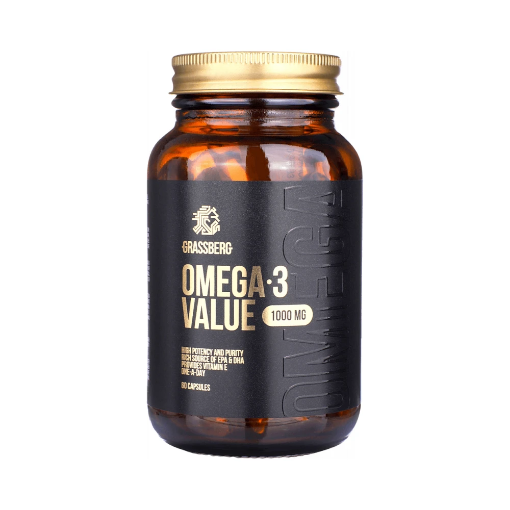 Image de Grassberg Omega 3 Value 1000mg 60caps - Naskor