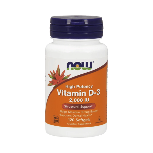 Image de Vitamine D3 2000UI (120 capsules) - Naskor