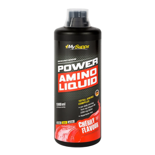 Image de My Supps Power Amino Liquide - 1L Cerise - Body Attack